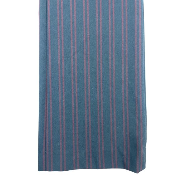 Loft Marisa Trouser Pants Navy & Burgundy  High-Waist Wide-Leg Size 4 - New - Picture 4 of 11